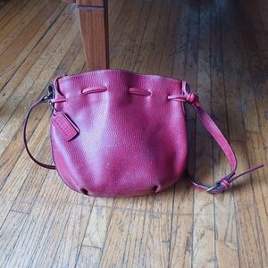 Vintage Coach Red Crossbody Bag